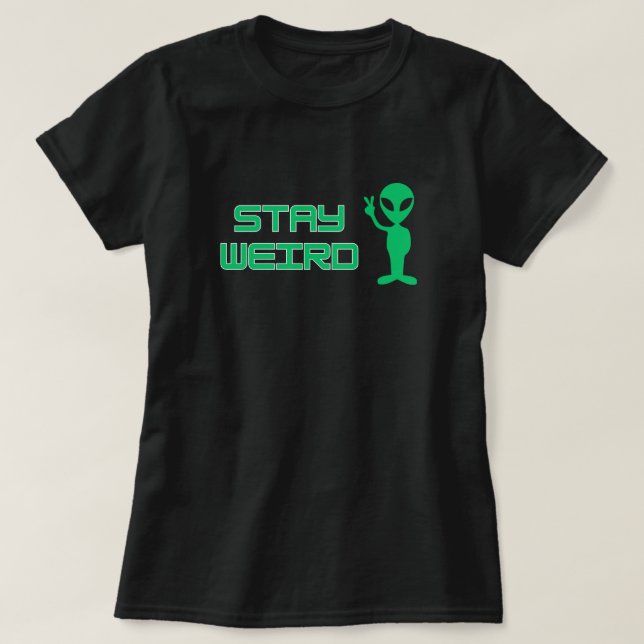 T-Shirt Alien Reste Drôle (Design devant)