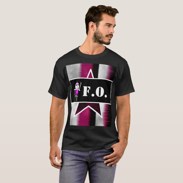 T-Shirt Alien Rose Furieux [ SKULLien ] (Devant entier)