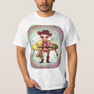 T-shirt Alien Scifi Cowboy