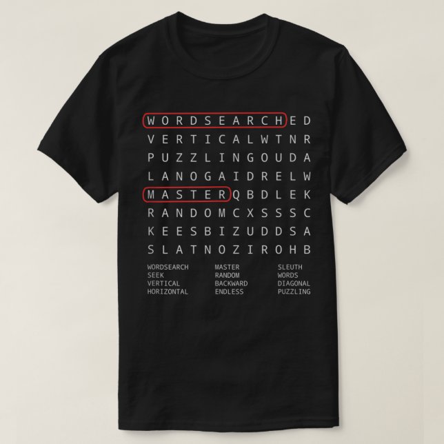 T-shirt Alien Sheephead Word Search Puzzle Wordsearch (Design devant)