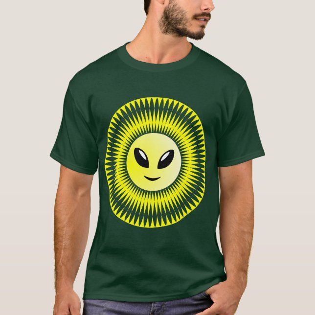T-shirt Alien Sun - Customisé (Devant)