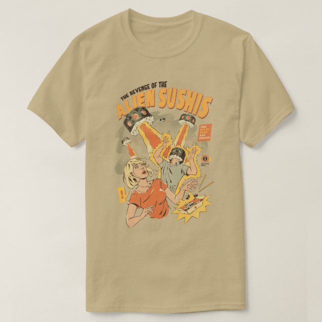 T-shirt Alien Sushis (Design devant)