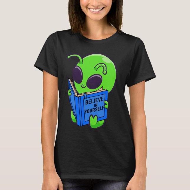 T-shirt Alien Ufo Aliens de l'espace croient en vous cadea (Devant)