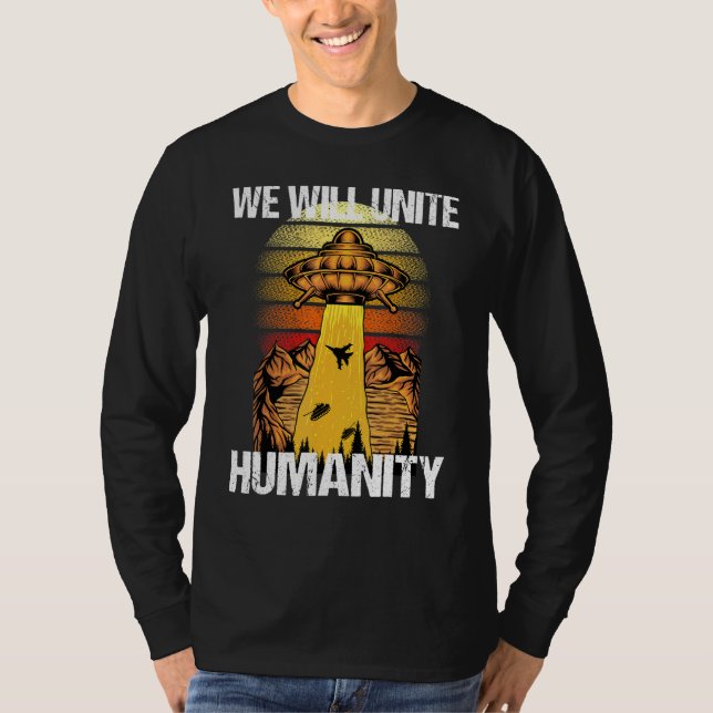 T-shirt Alien Ufo Enduction (Devant)