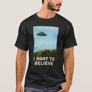 T-shirt Alien Ufo Hunter Je Veux Croire À Ufo Day