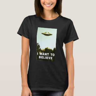 T-shirt Alien Ufo Hunter Shirt Je Veux Croire À Ufo Day