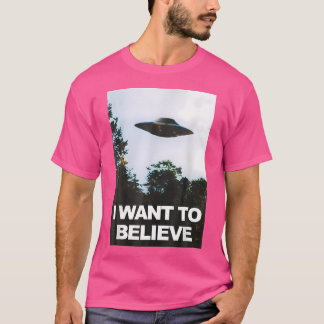 T-shirt Alien Ufo Je Veux Croire Hommes Femmes