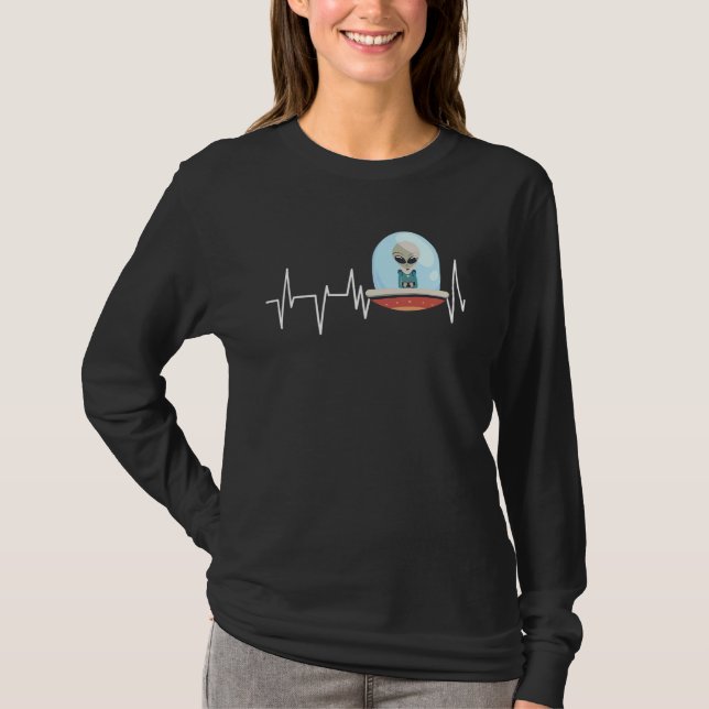 T-shirt Alien Ufo Mèmes amusant (Devant)