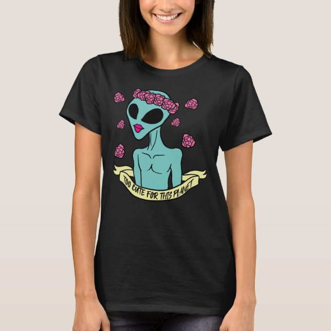 T-shirt Alien Ufo Monster de l'espace Enlèvement Idée parf (Devant)