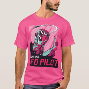T-shirt Alien Ufo Pilot