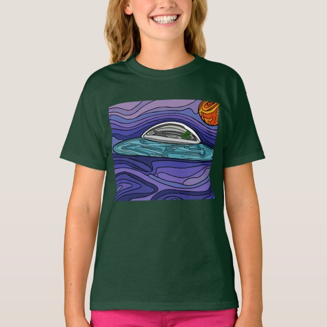T-shirt Alien vaisseau spatial UFO UAP paranormal (Devant)