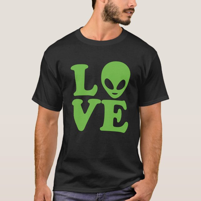 T-shirt Alien vert (Devant)