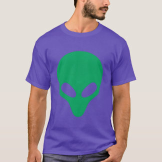 T-shirt Alien vert Head Funny Etraterrestrial Life Cool f