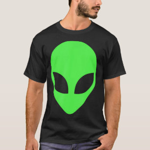 T-shirt Alien Vert Tête 90'S Style Drôle Alien