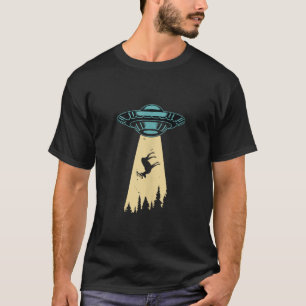 T-shirt Alien vintage UFO Abduction Retro Deer Alien Consp