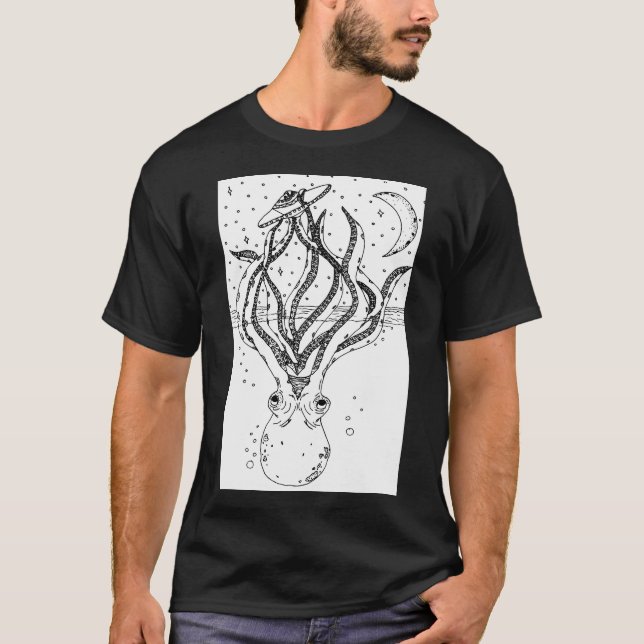 T-shirt Alien Vs. Octopus (Devant)
