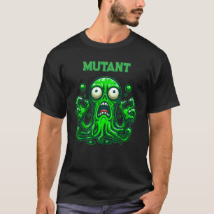 T-shirt Alien Zombie déplaisant - Monstre Vert Neon