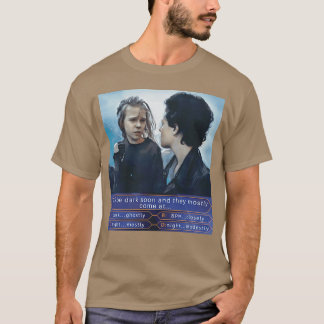 T-shirt Aliens 1986 citation Il fera bientôt sombre et ils