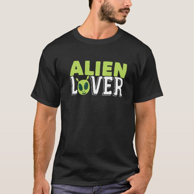 T-shirt Aliens Aliens Astrobiologiste Face Alien Exobiolog (Devant)