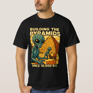 T-shirt Aliens Construction Pyramides Pyramides Constructi