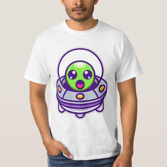 T-shirt Aliens Cute Aliens Funny Aliens (Devant)