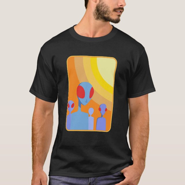 T-shirt Aliens de la théorie des couleurs  (Devant)