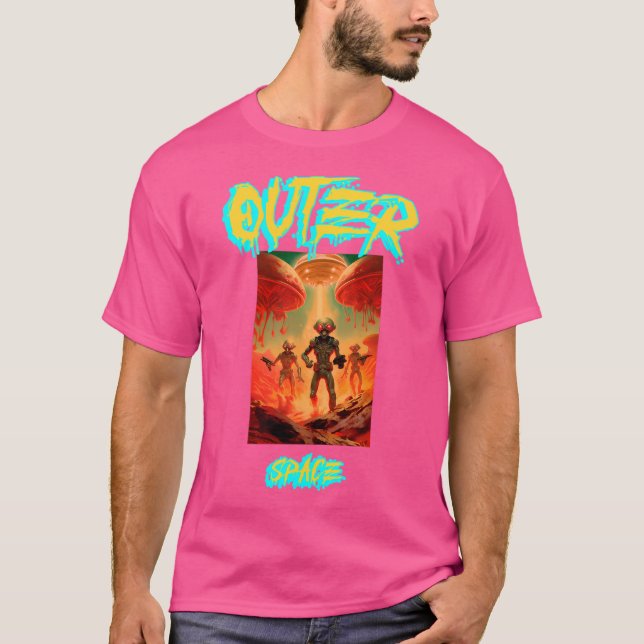 T-shirt Aliens De L'Invasion De L'Espace Extérieur (Devant)