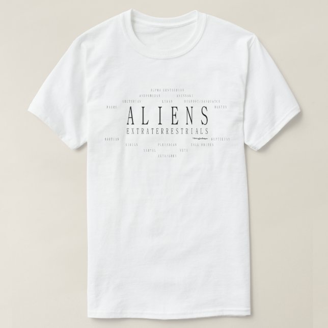 T-shirt Aliens Extraterrestrials (Design devant)