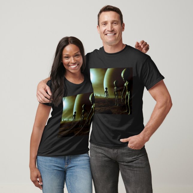 T-shirt ALIENS gris SF 1 (Unisexe)