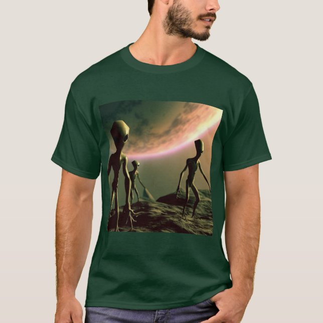 T-shirt ALIENS gris SF 2 (Devant)