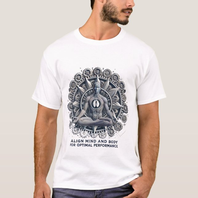 T-shirt Alignement du corps mental : Harmonisation du bien (Devant)