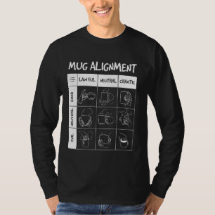 T-shirt Alignement Mug Funny Geeky Nerdy Rpg Gamer Teacoff