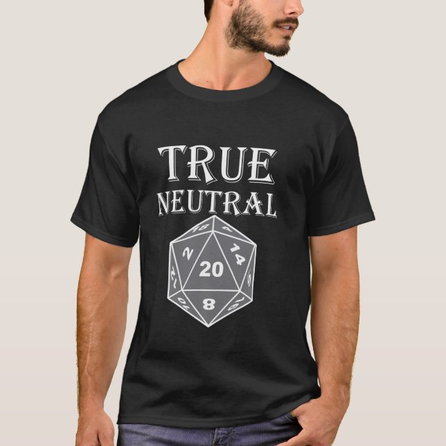 T-shirt Alignement Tablet Jeu Véritable Alignement Neutre (Devant)
