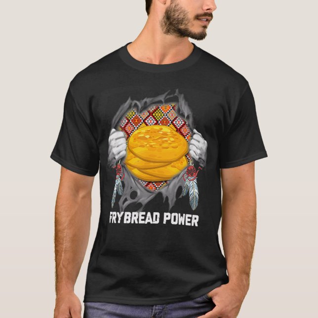 T-shirt Alimentation amérindienne Frybread Power (Devant)