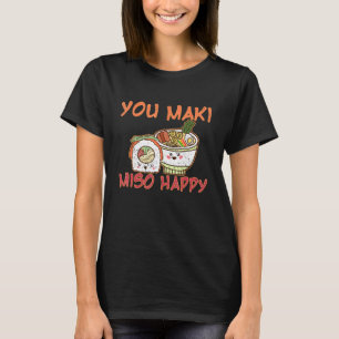 T-shirt Alimentation asiatique Ramen Nigiri Sashimi Maki S