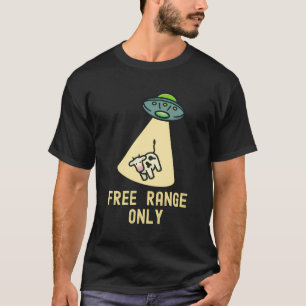 T-shirt Alimentation Biologique Drôle Ufo Alien Enduction