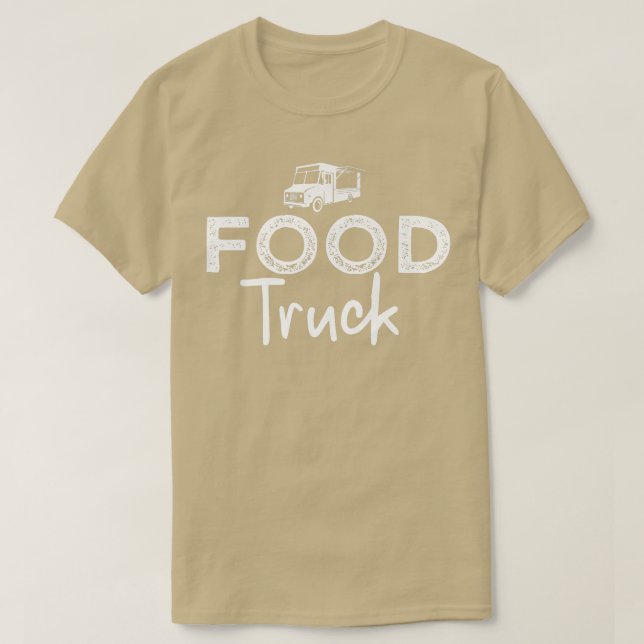 T-shirt Alimentation Camion Lettres Rue Restauration Popup (Design devant)