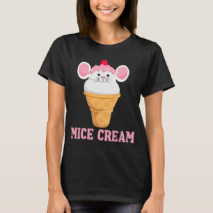 T-shirt Alimentation de glace Souris Souris Crème de souri