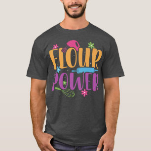 T-shirt Alimentation de la farine Baking Pâtisserie fleur