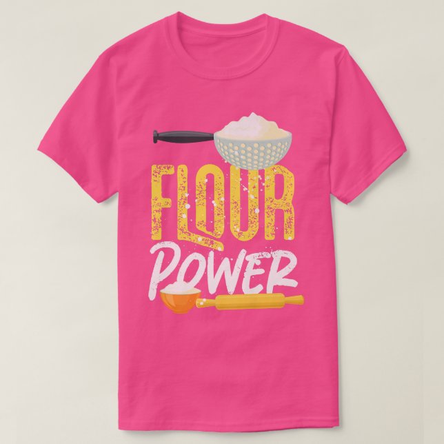 T-shirt Alimentation de la farine de cuisson au four (Design devant)