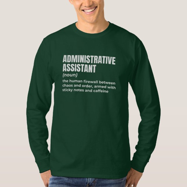 T-shirt Alimentation de l'assistant d'administration (Devant)