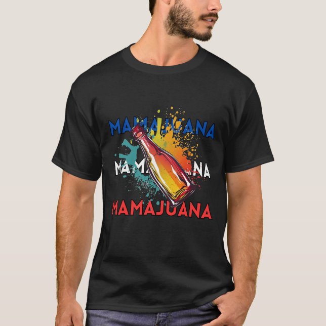 T-shirt Alimentation dominicaine : Mamajuana (Devant)