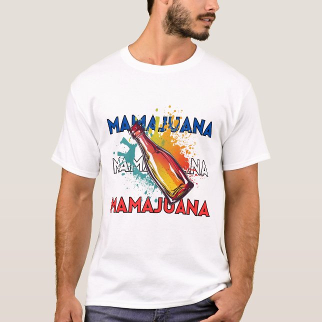 T-shirt Alimentation dominicaine : Mamajuana (Devant)