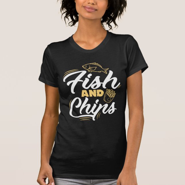 T-shirt Alimentation du poisson et des chips Alimentation  (Devant)