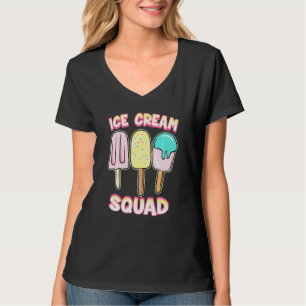 T-shirt Alimentation Gelato Cone Ventilateur Drôle Été Gla