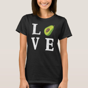 T-shirt Alimentation Guacamole Foie Vegan Love Avocado