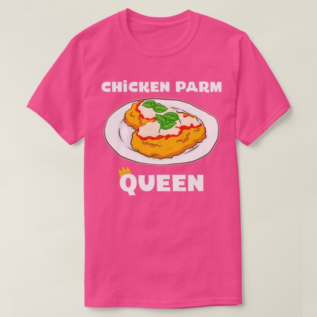 T-shirt Alimentation italienne Poulet Parme Queen produit (Design devant)