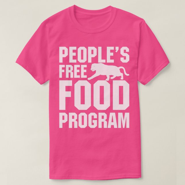 T-shirt alimentation peuples programme alimentaire gratuit (Design devant)