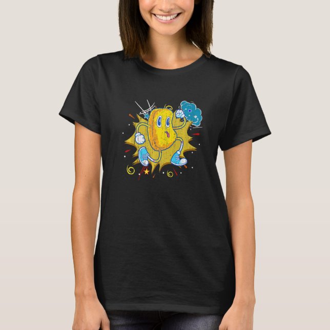 T-shirt Alimentation rapide de nourriture de poulet rouler (Devant)