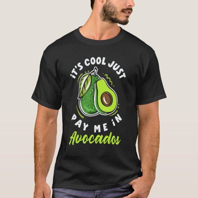 T-shirt Alimentation végane à l'avocat (Devant)